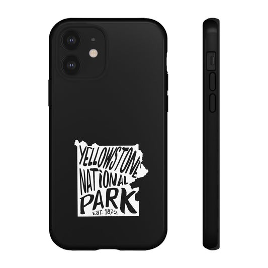 Yellowstone National Park Phone Case - Map Design