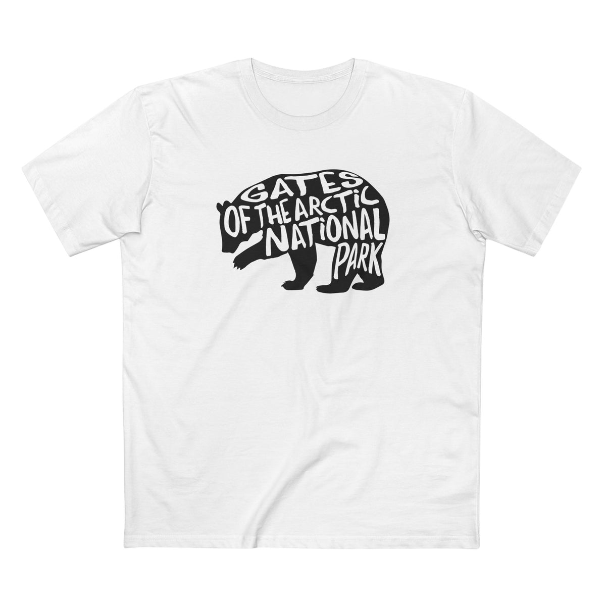 Gates of the Arctic National Park T-Shirt - Grizzly Bear in White
