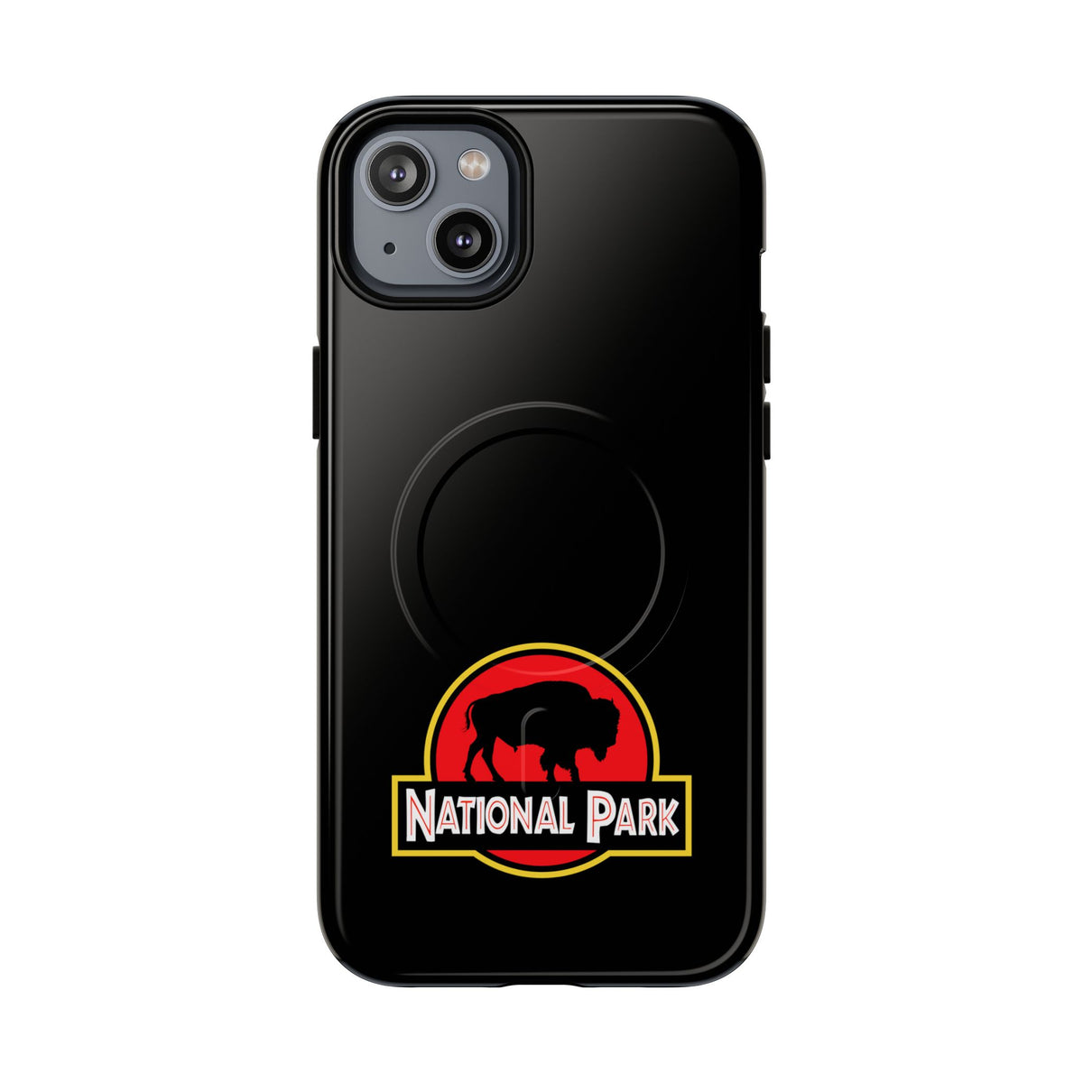 Bison National Park iPhone Case with MagSafe - Parody Logo