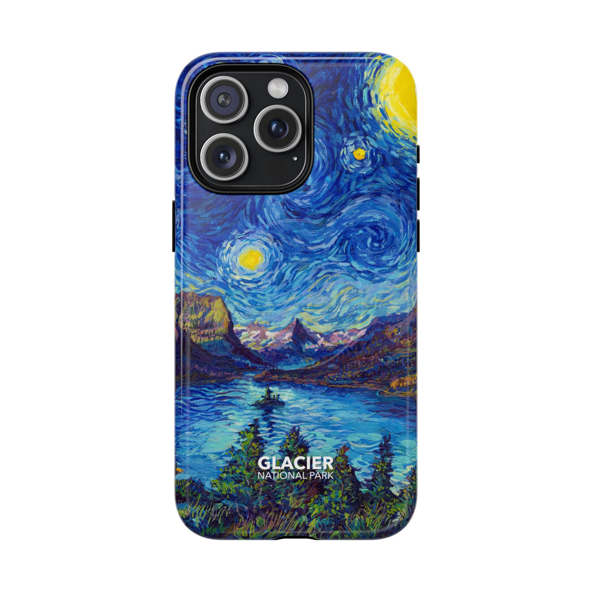 Glacier National Park iPhone Case with MagSafe - Starry Night