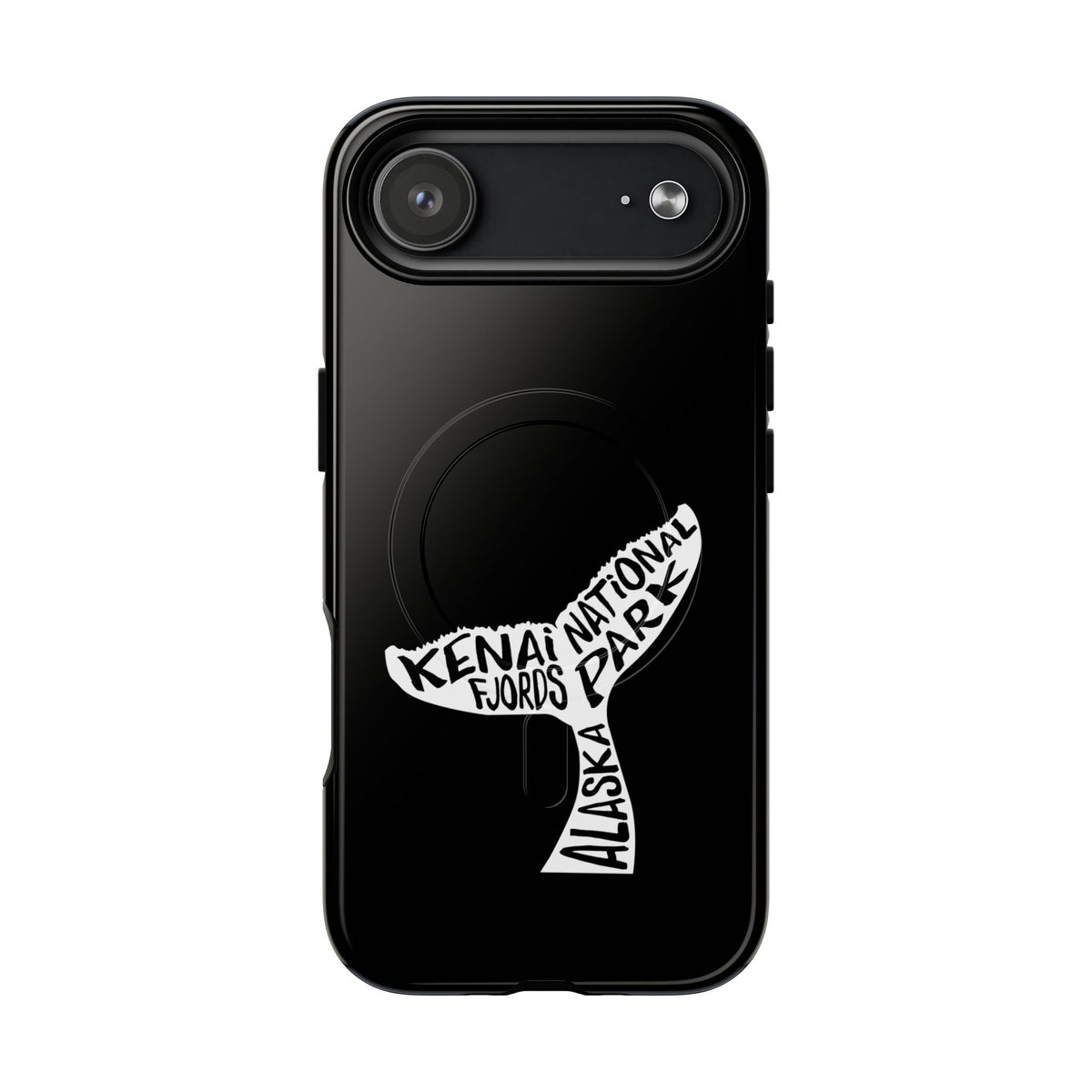 Kenai Fjords National Park iPhone Case with MagSafe - Humpback Whale Tail Design