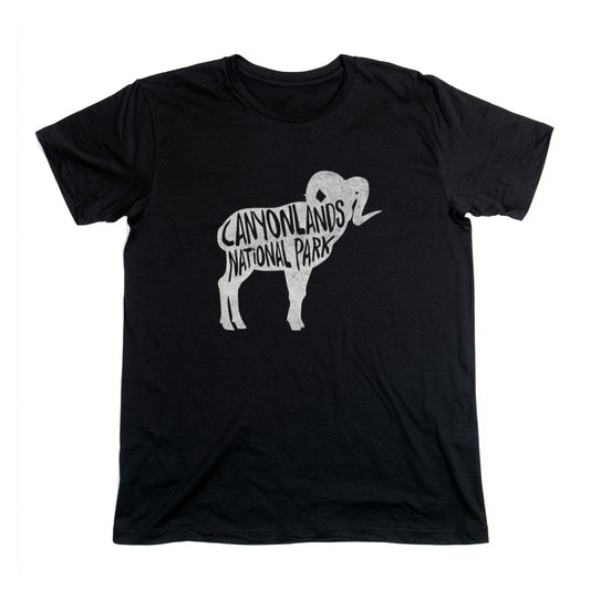 Canyonlands National Park T-Shirt - Bighorn Sheep in Black