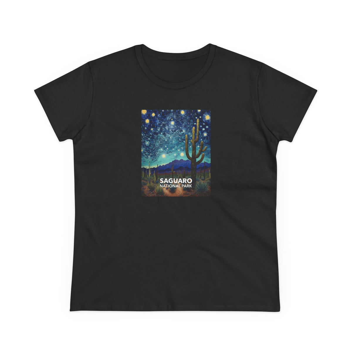Saguaro National Park Women's T-Shirt - Starry Night
