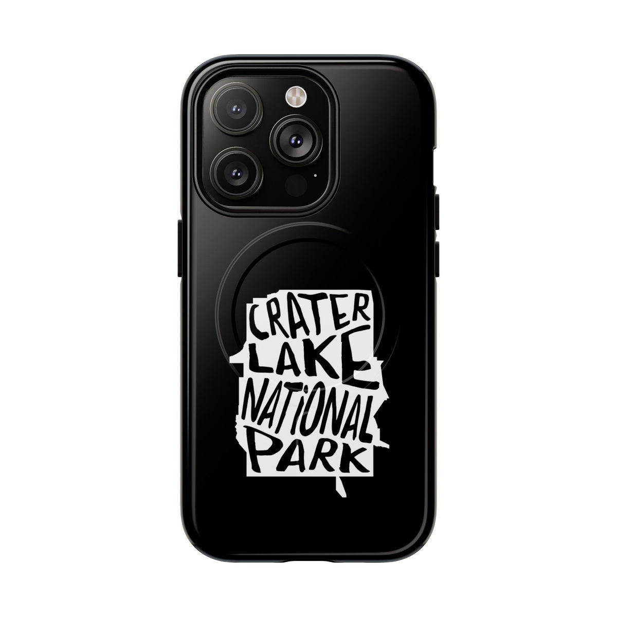 Crater Lake National Park iPhone Case with MagSafe - Map Design