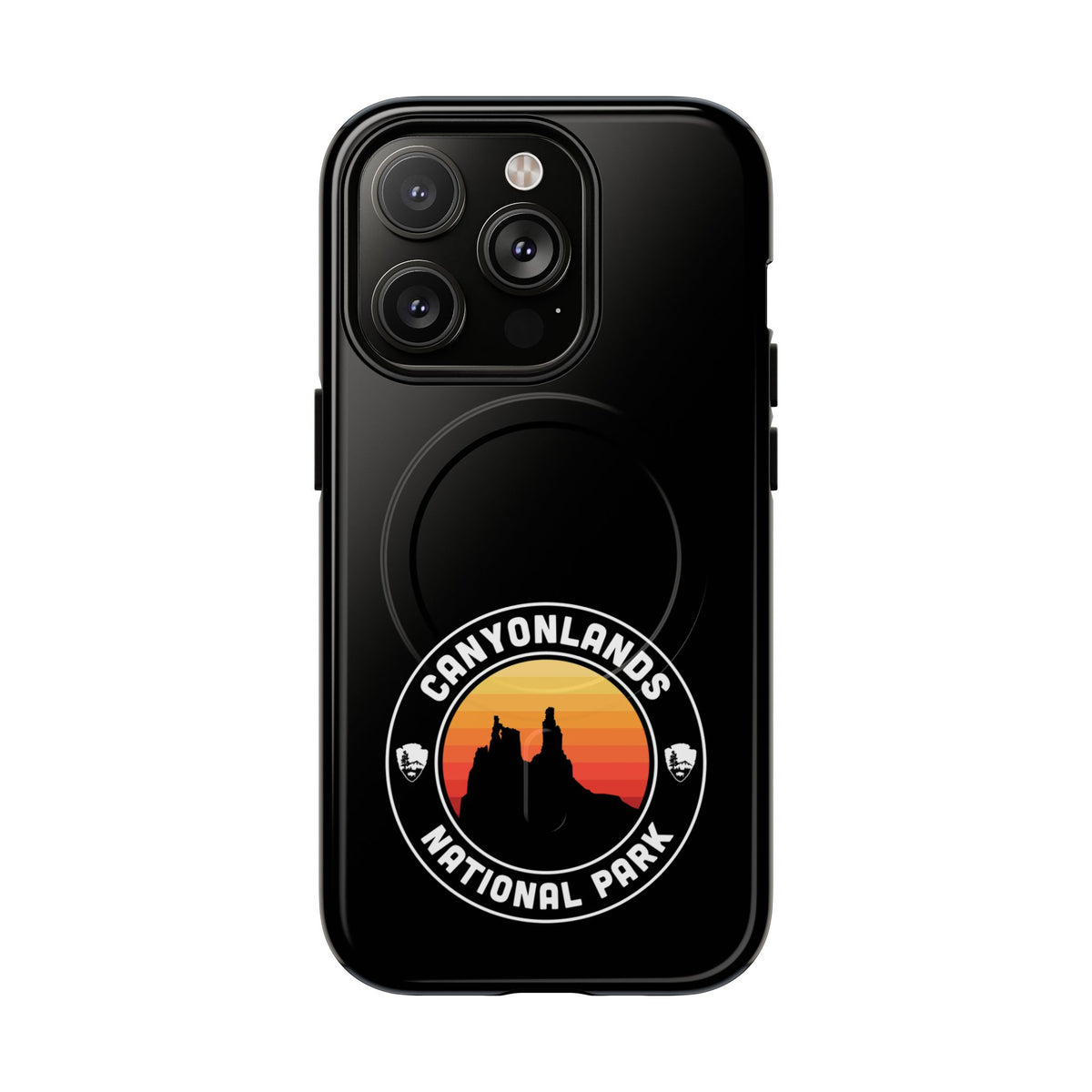 Canyonlands National Park iPhone Case with MagSafe - Round Emblem Design
