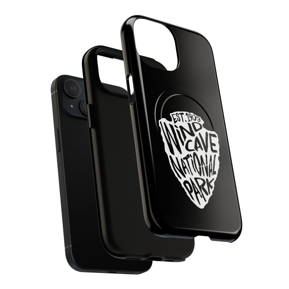 Wind Cave National Park iPhone Case with MagSafe - Arrowhead Design