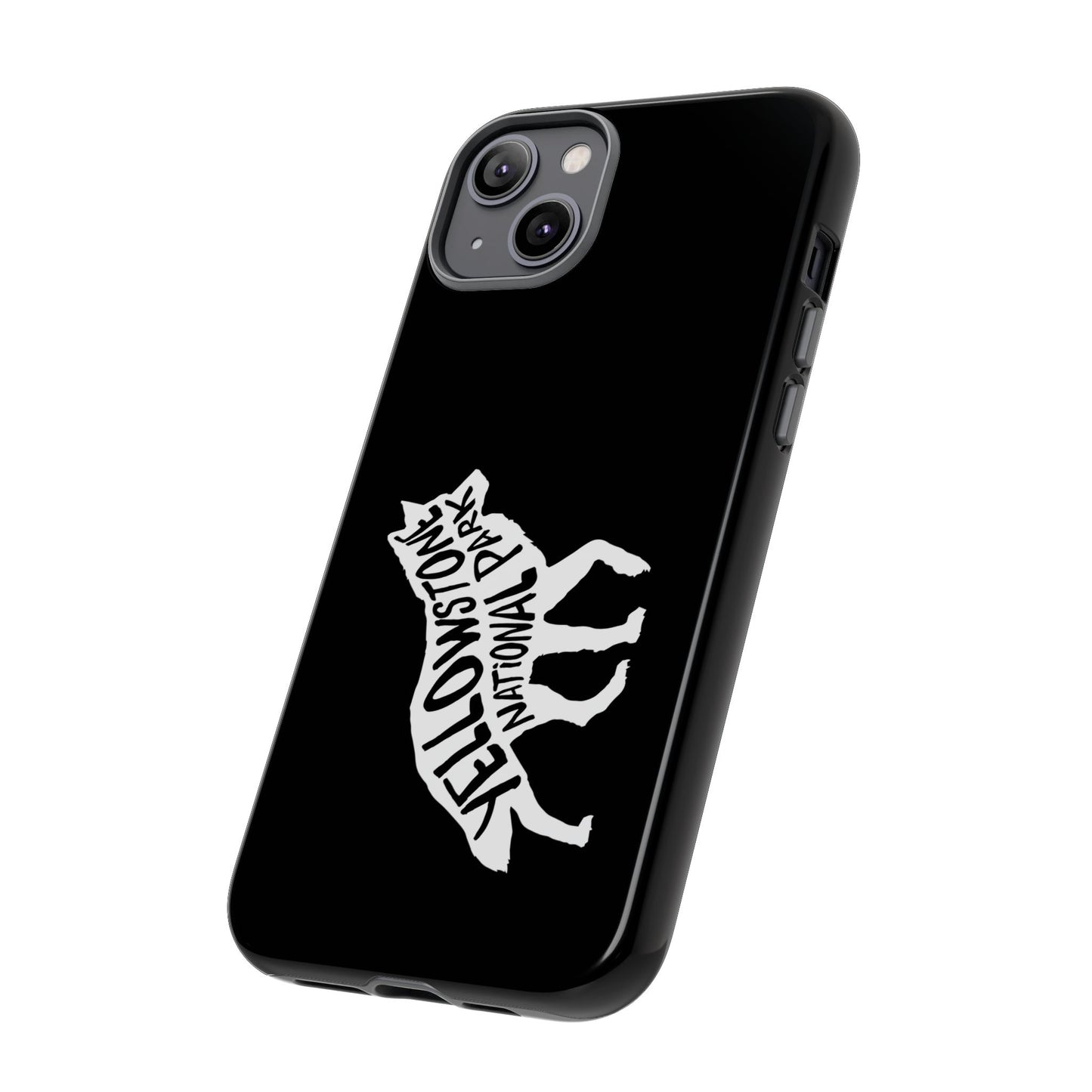 Yellowstone National Park Phone Case - Wolf Design