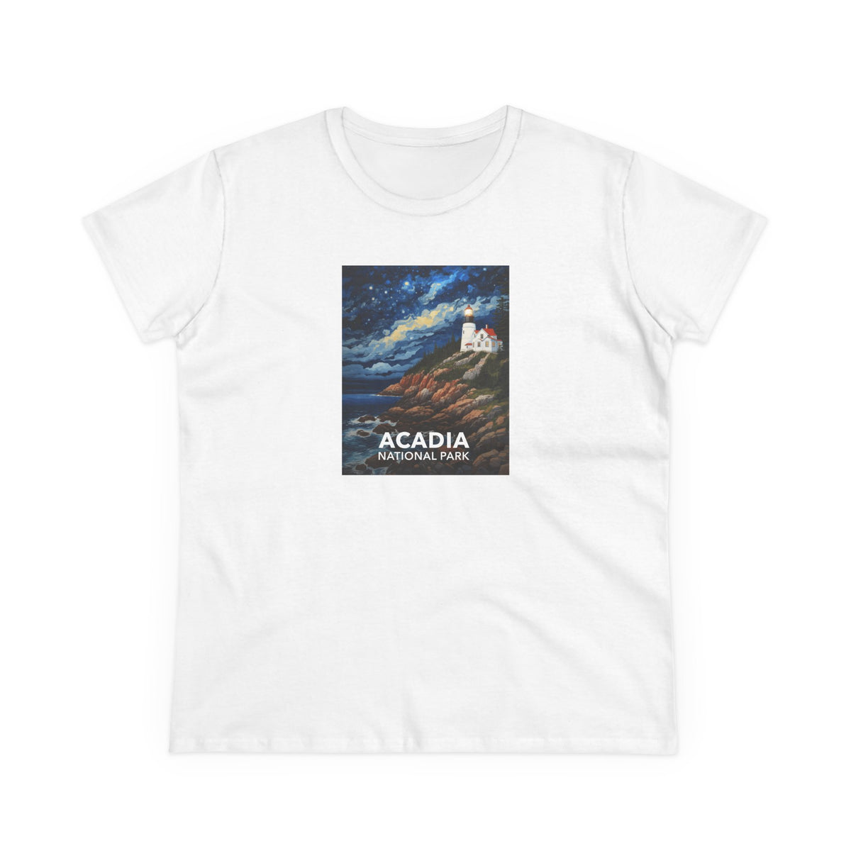 Acadia National Park Women's T-Shirt - Starry Night