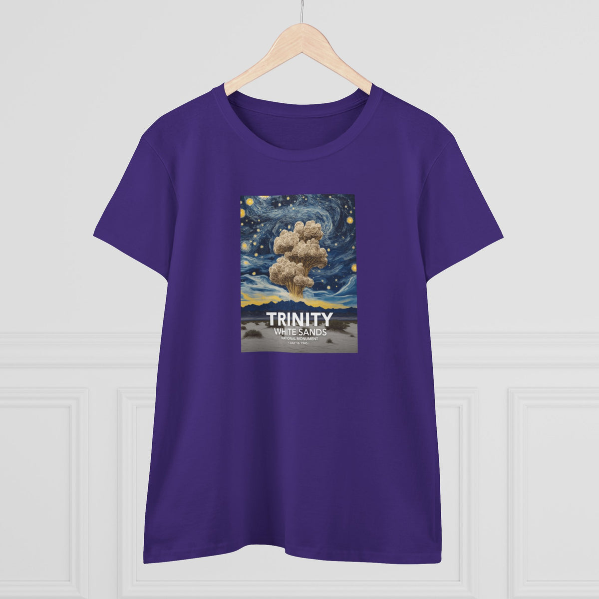 White Sands National Park Women's T-Shirt - Starry Night Trinity Test
