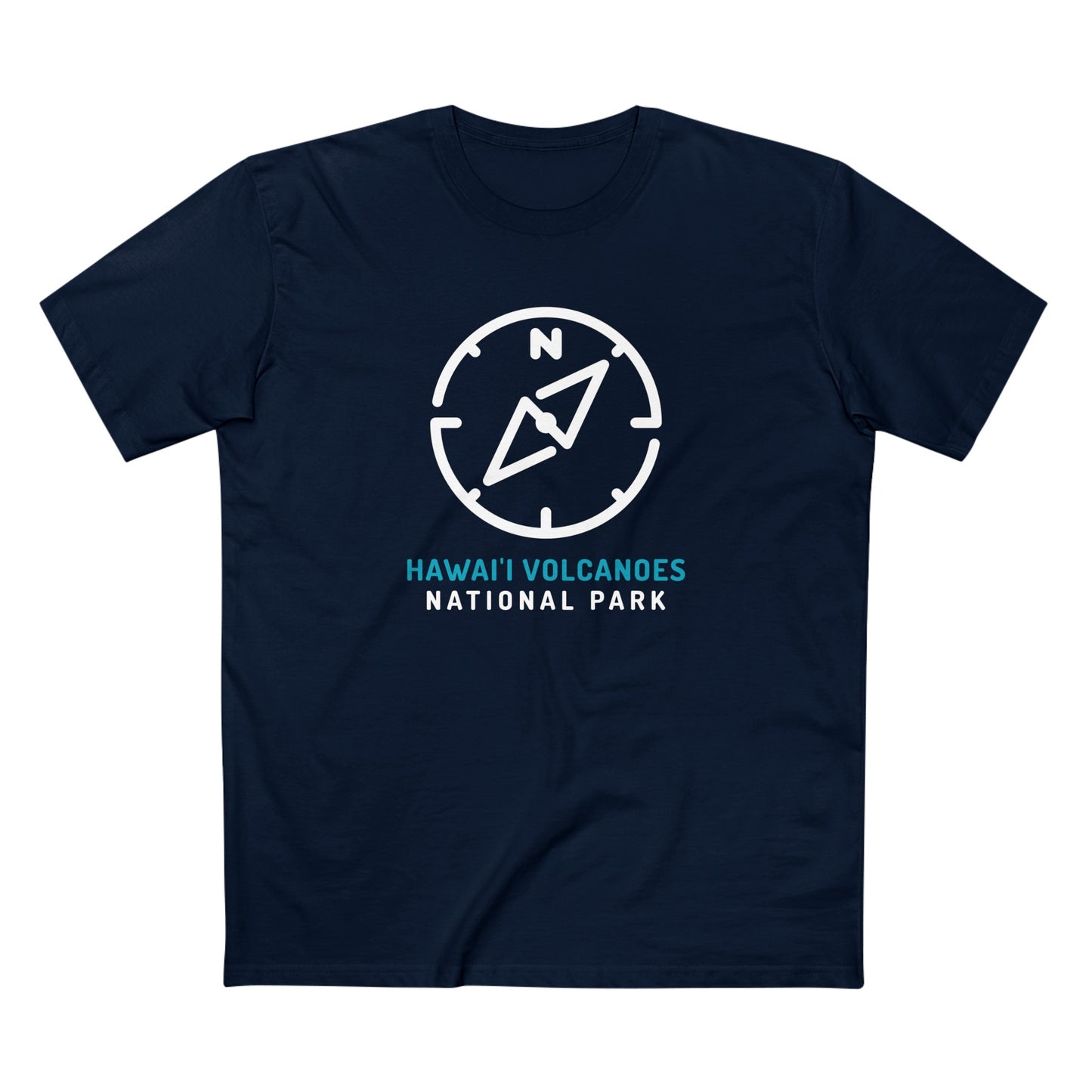 Hawaii Volcanoes National Park T-Shirt Compass Design