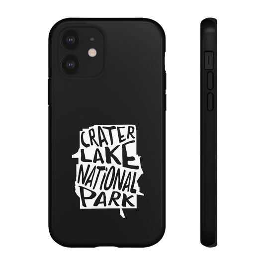 Crater Lake National Park Phone Case - Map Design