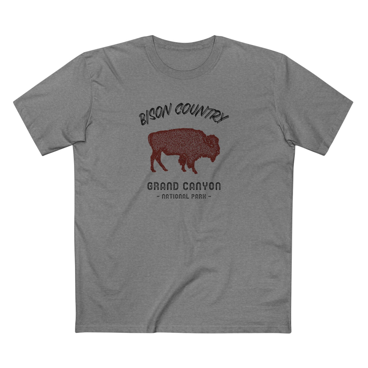 Grand Canyon National Park T-Shirt - Bison Country in Athletic Heather