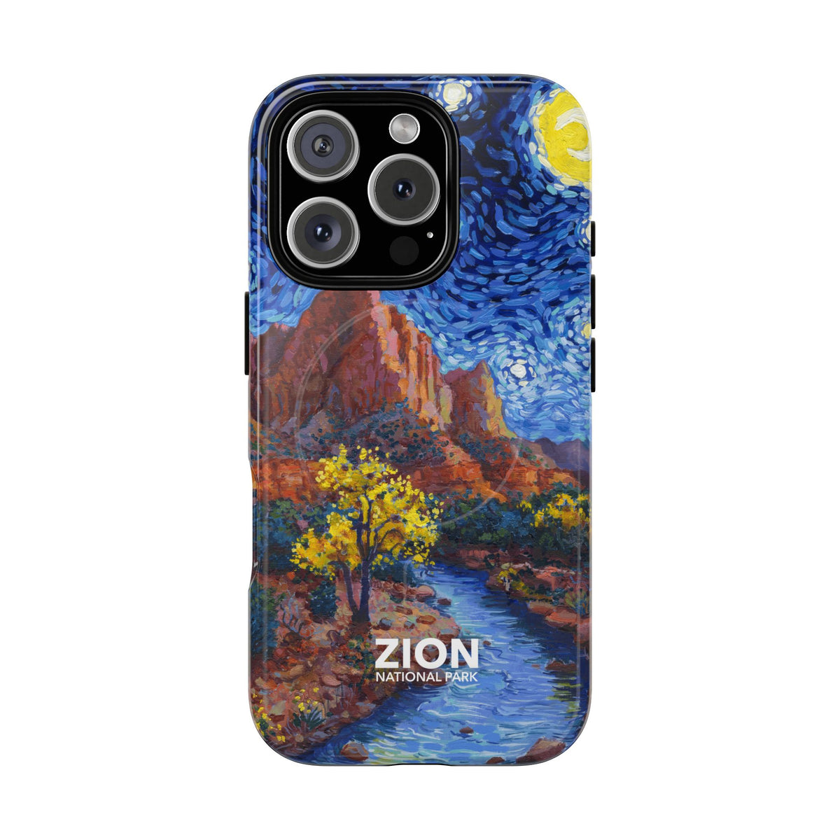 Zion National Park iPhone Case with MagSafe - Starry Night