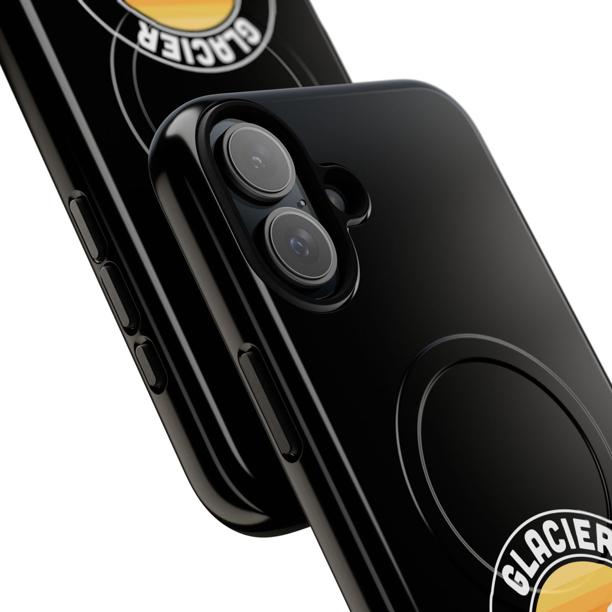 Glacier National Park iPhone Case with MagSafe - Round Emblem Design