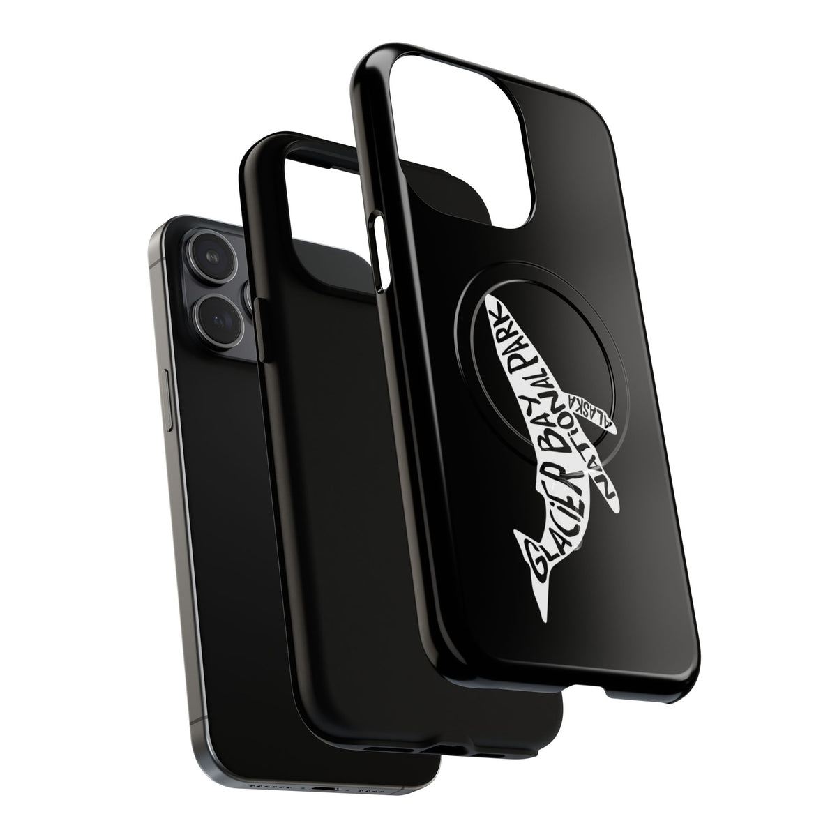 Glacier Bay National Park iPhone Case with MagSafe - Humpback Whale Design