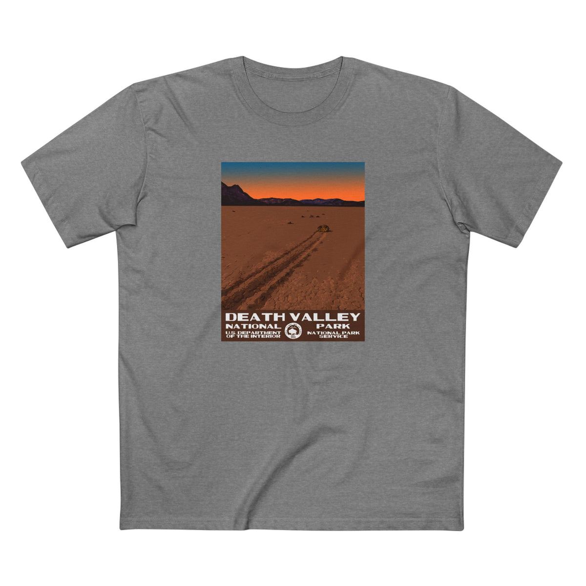 Death Valley National Park T-Shirt - Racetrack Playa in Athletic Heather
