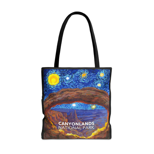 Canyonlands National Park Tote Bag - The Starry Night Large