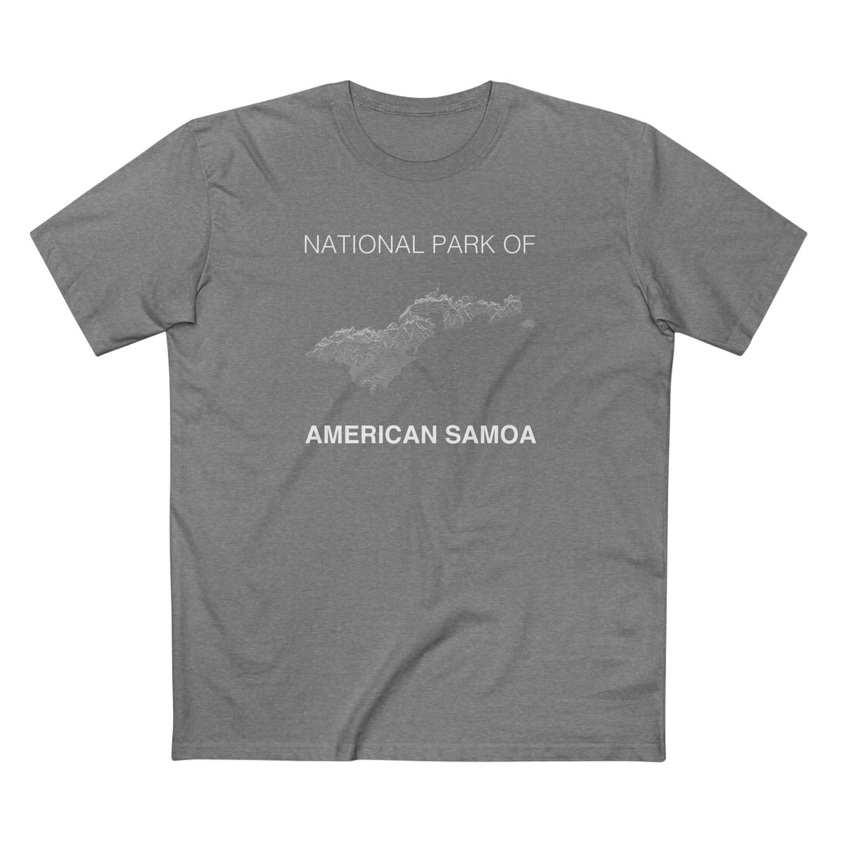 National Park of American Samoa T-Shirt Lines in Athletic Heather