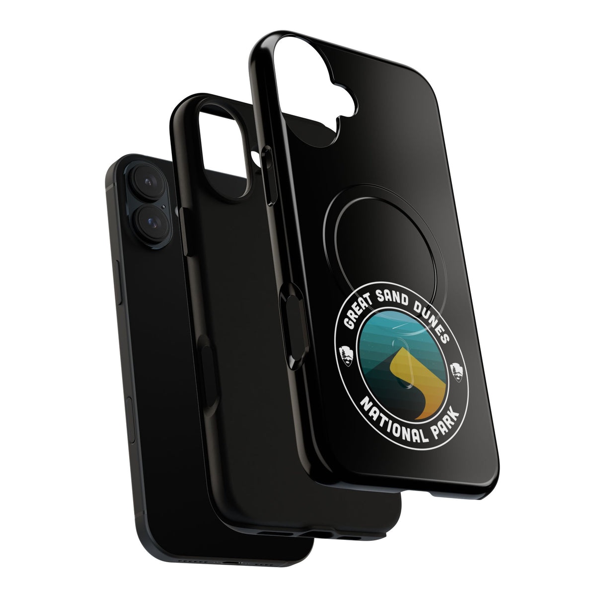 Great Sand Dunes National Park iPhone Case with MagSafe - Round Emblem Design