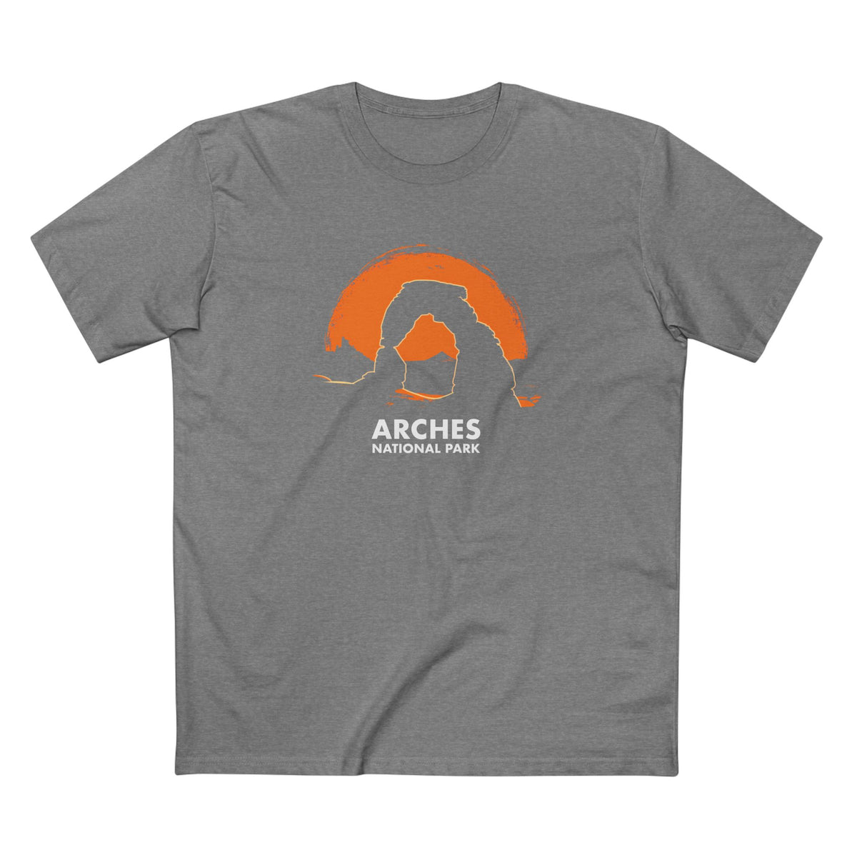 Arches National Park T-Shirt - Delicate Arch Design in Athletic Heather