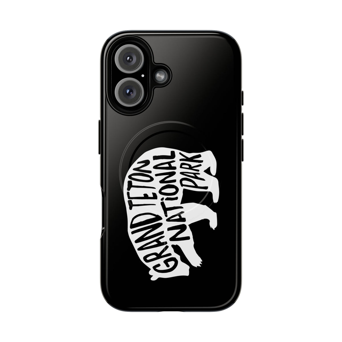 Grand Teton National Park iPhone Case with MagSafe - Grizzly Bear Design