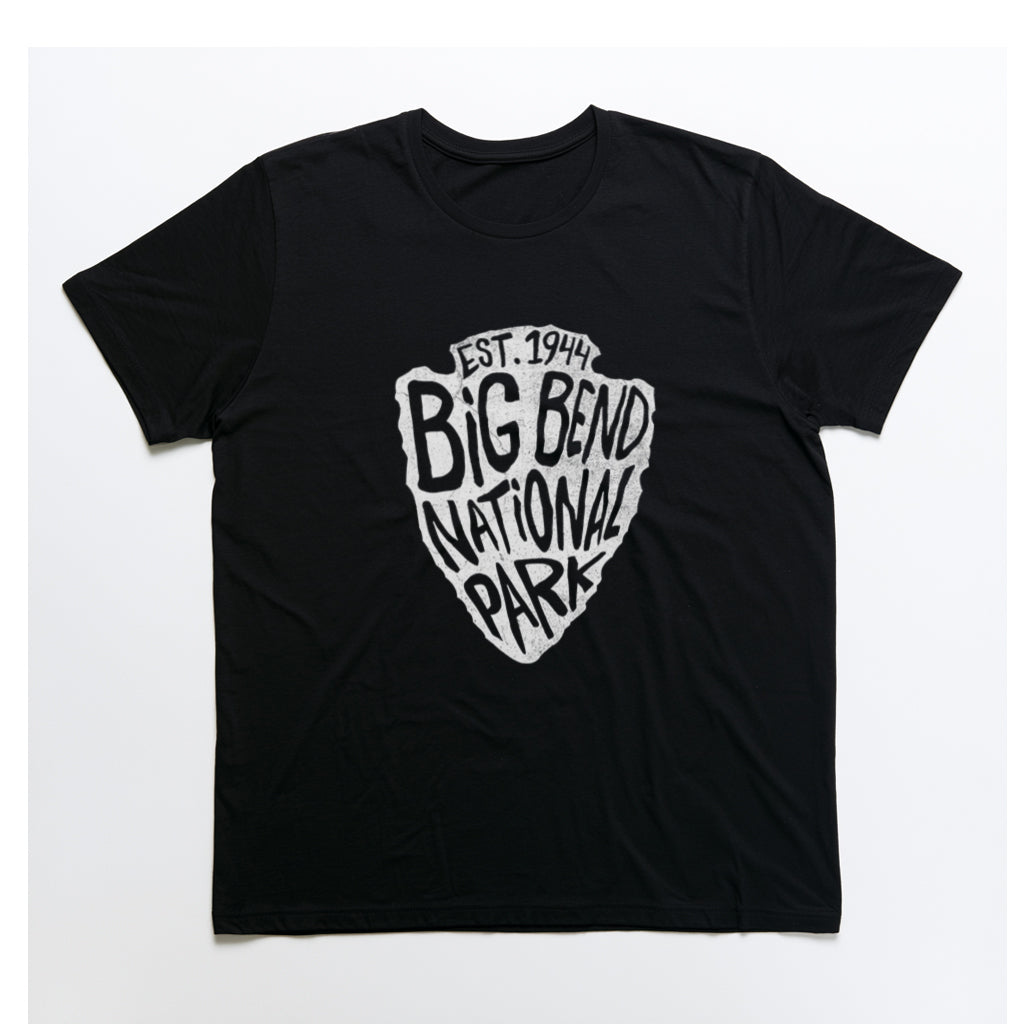 Big Bend National Park T-Shirt - Arrowhead Design in Black