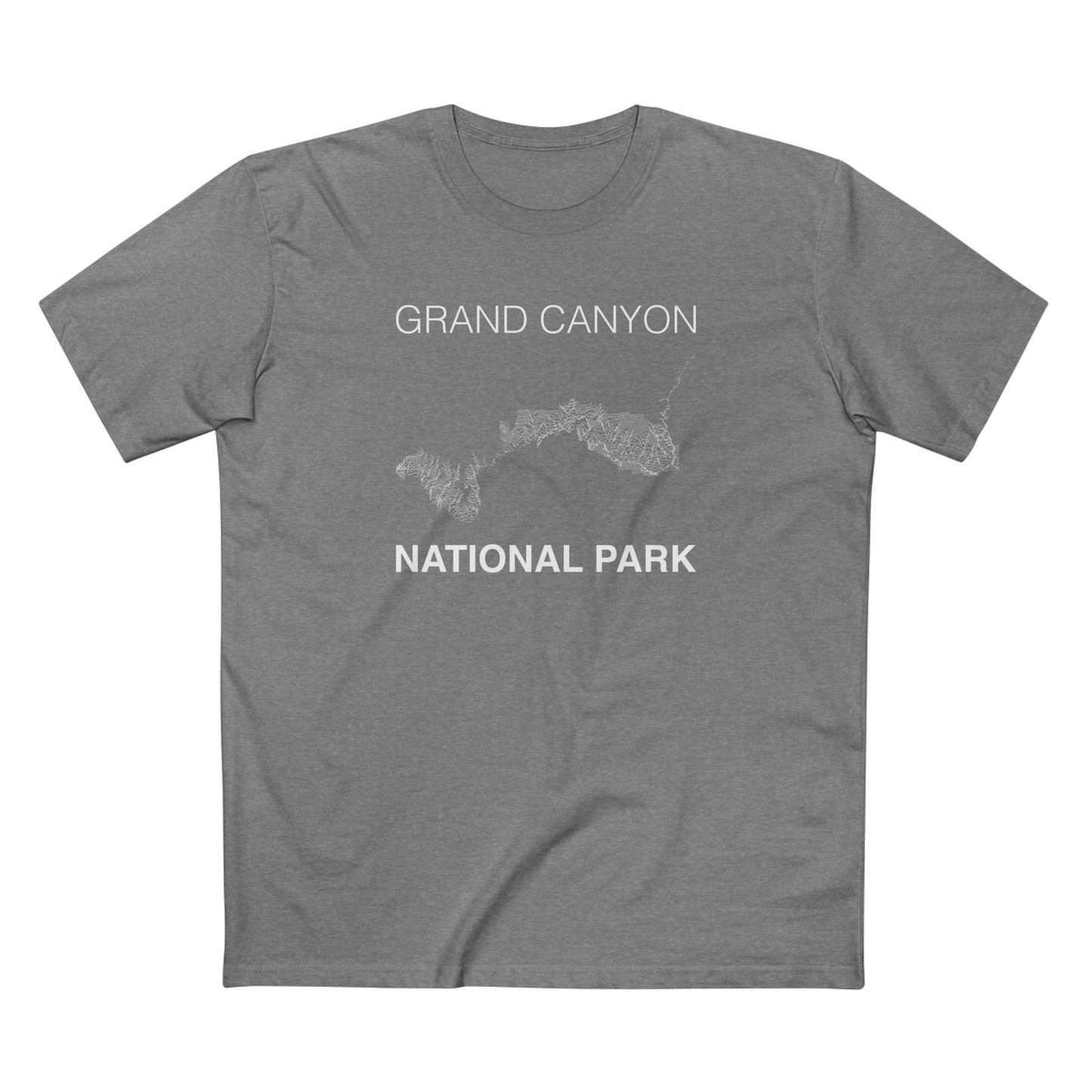 Grand Canyon National Park T-Shirt Lines in Athletic Heather