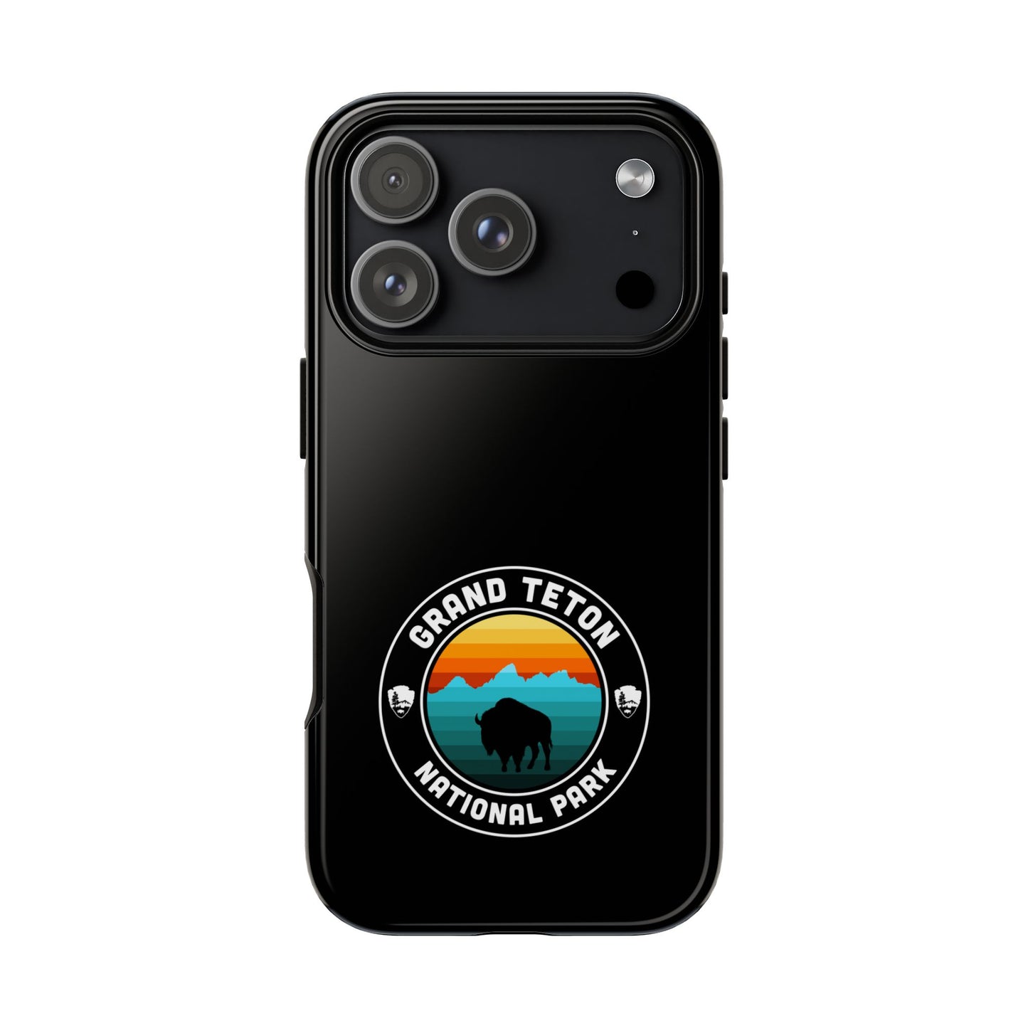 Grand Teton National Park Phone Case - Round Emblem Design