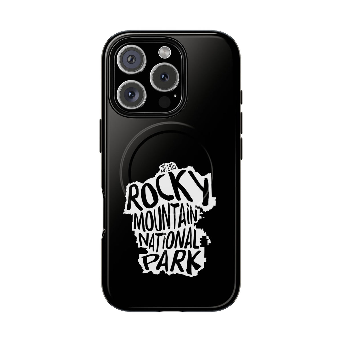 Rocky Mountain National Park iPhone Case with MagSafe - Map Design