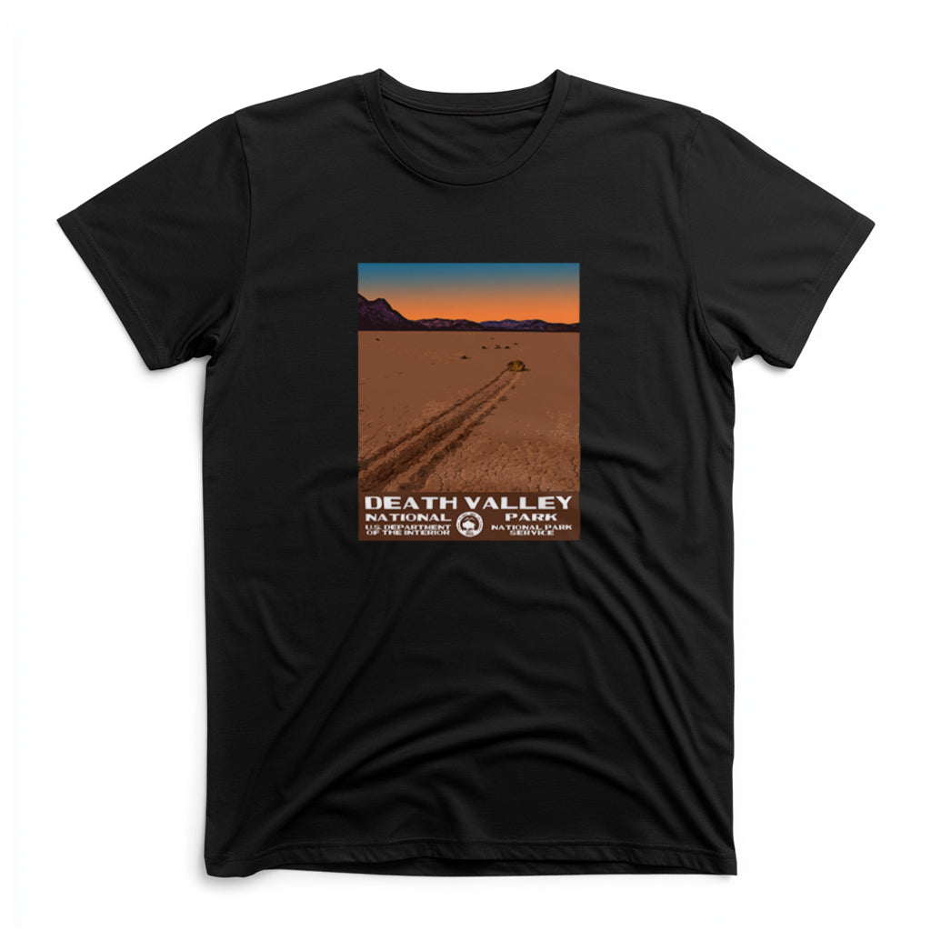Death Valley National Park T-Shirt - Racetrack Playa in Black