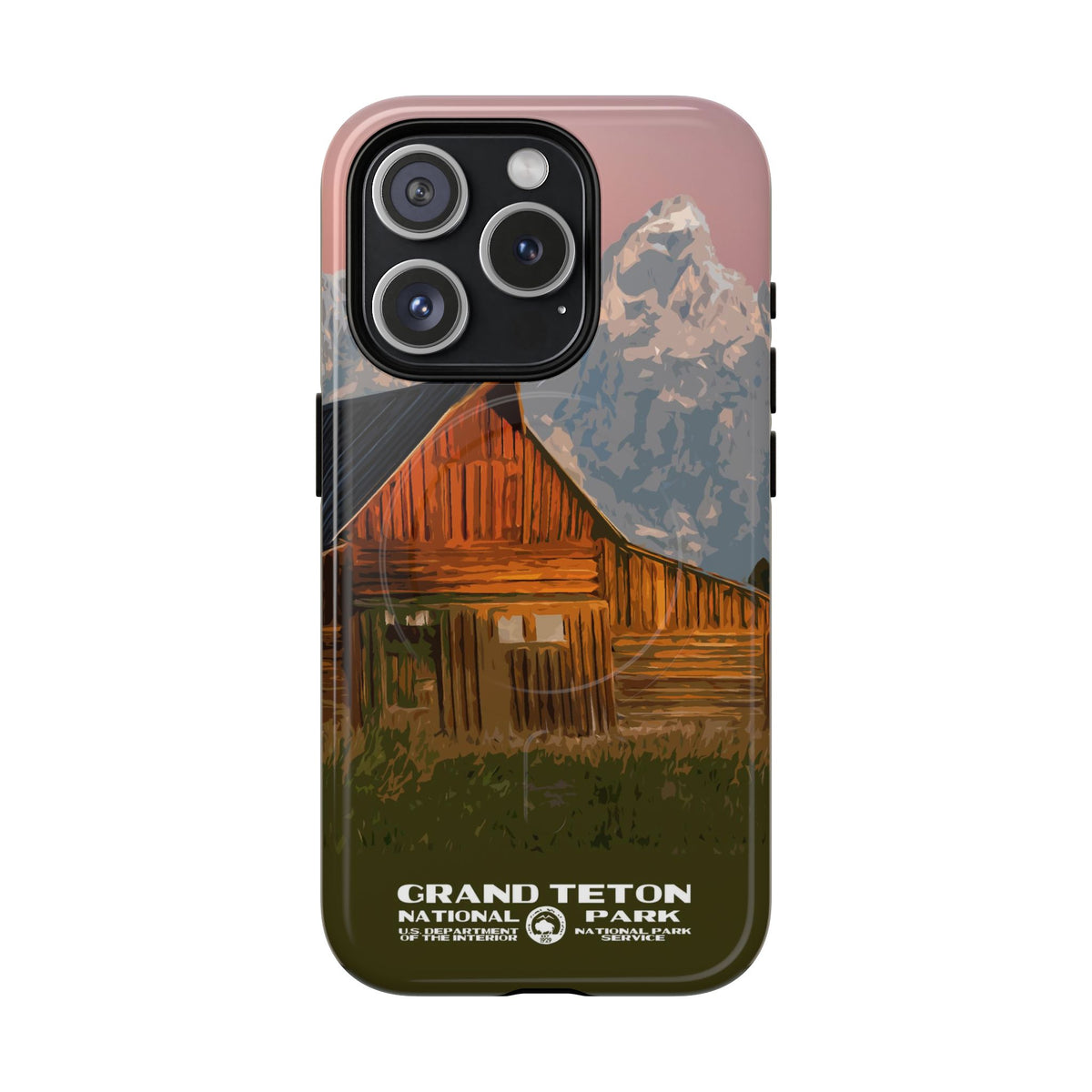 Grand Teton National Park iPhone Case with MagSafe - Moulton Barn
