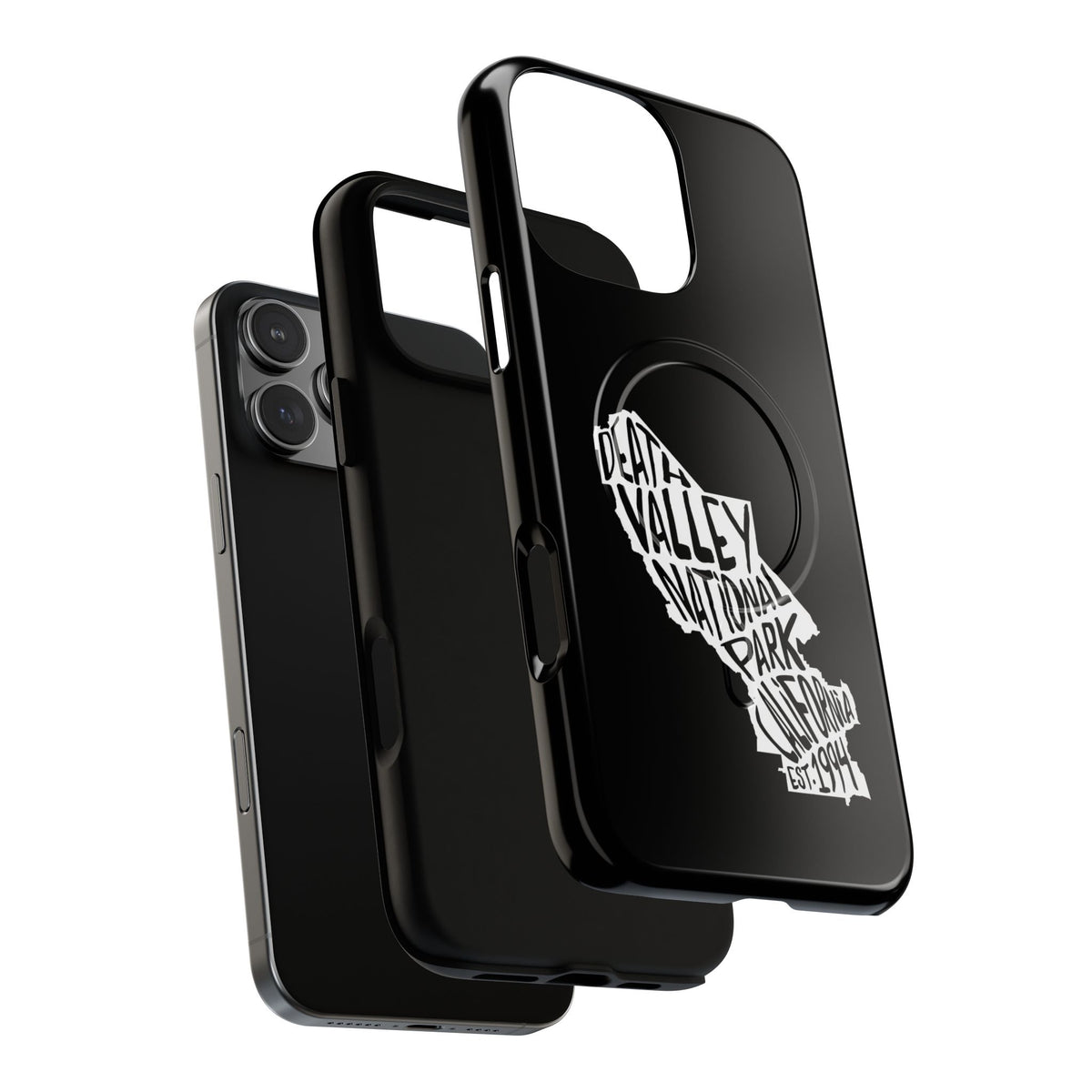 Death Valley National Park iPhone Case with MagSafe - Map Design