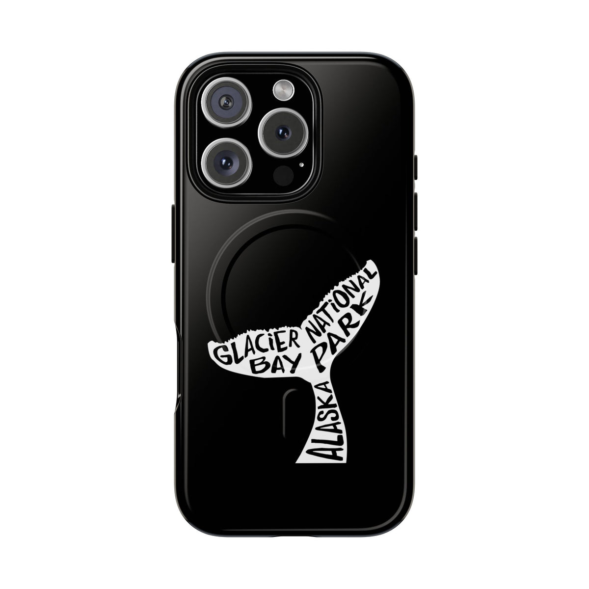 Glacier Bay National Park iPhone Case with MagSafe - Humpback Whale Tail Design