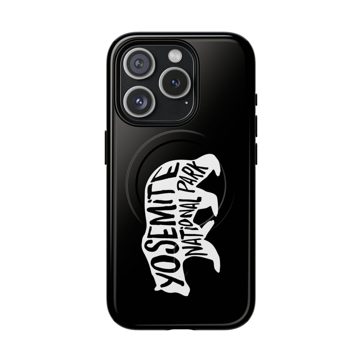 Yosemite National Park iPhone Case with MagSafe - Black Bear Design
