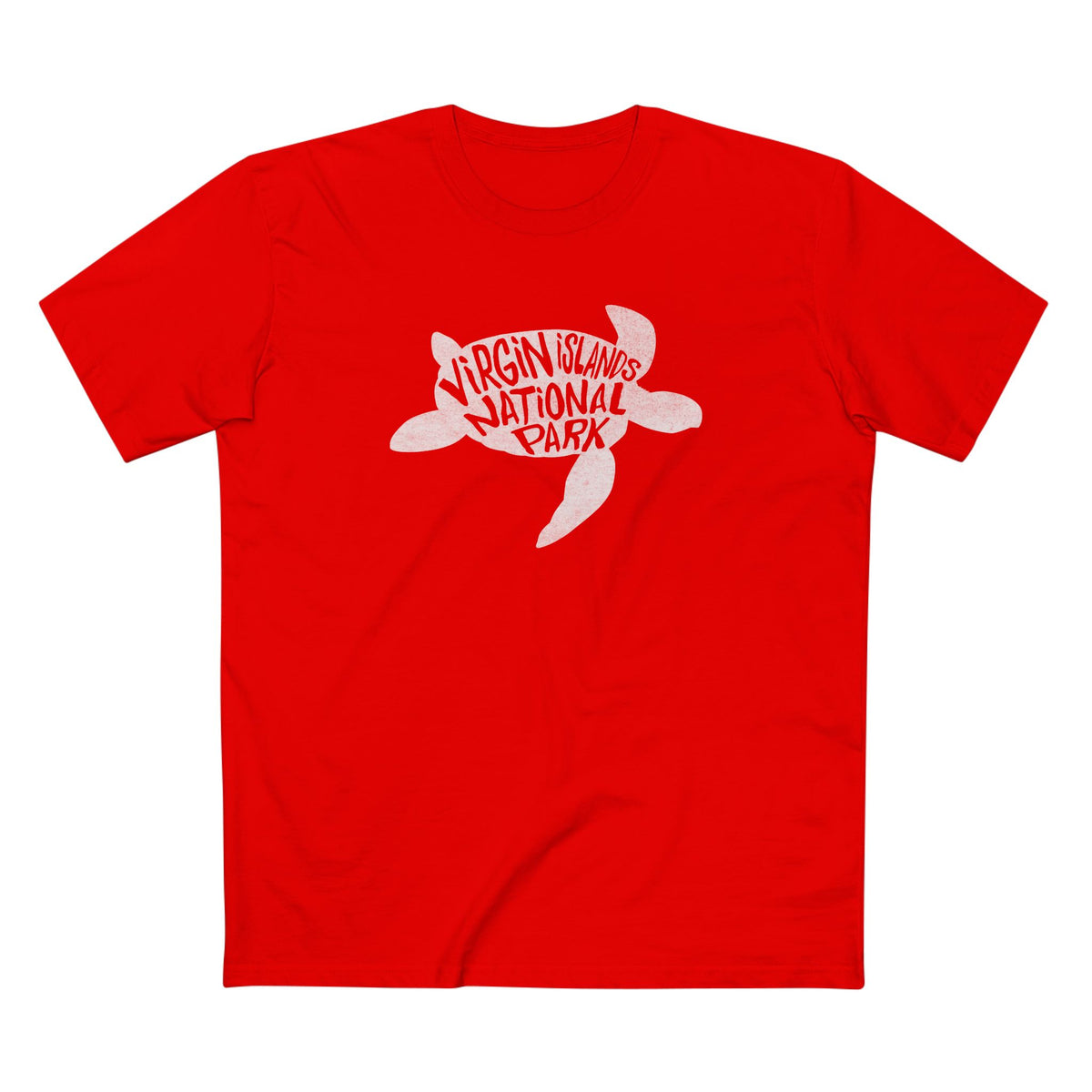 Virgin Islands National Park T-Shirt - Turtle in Red