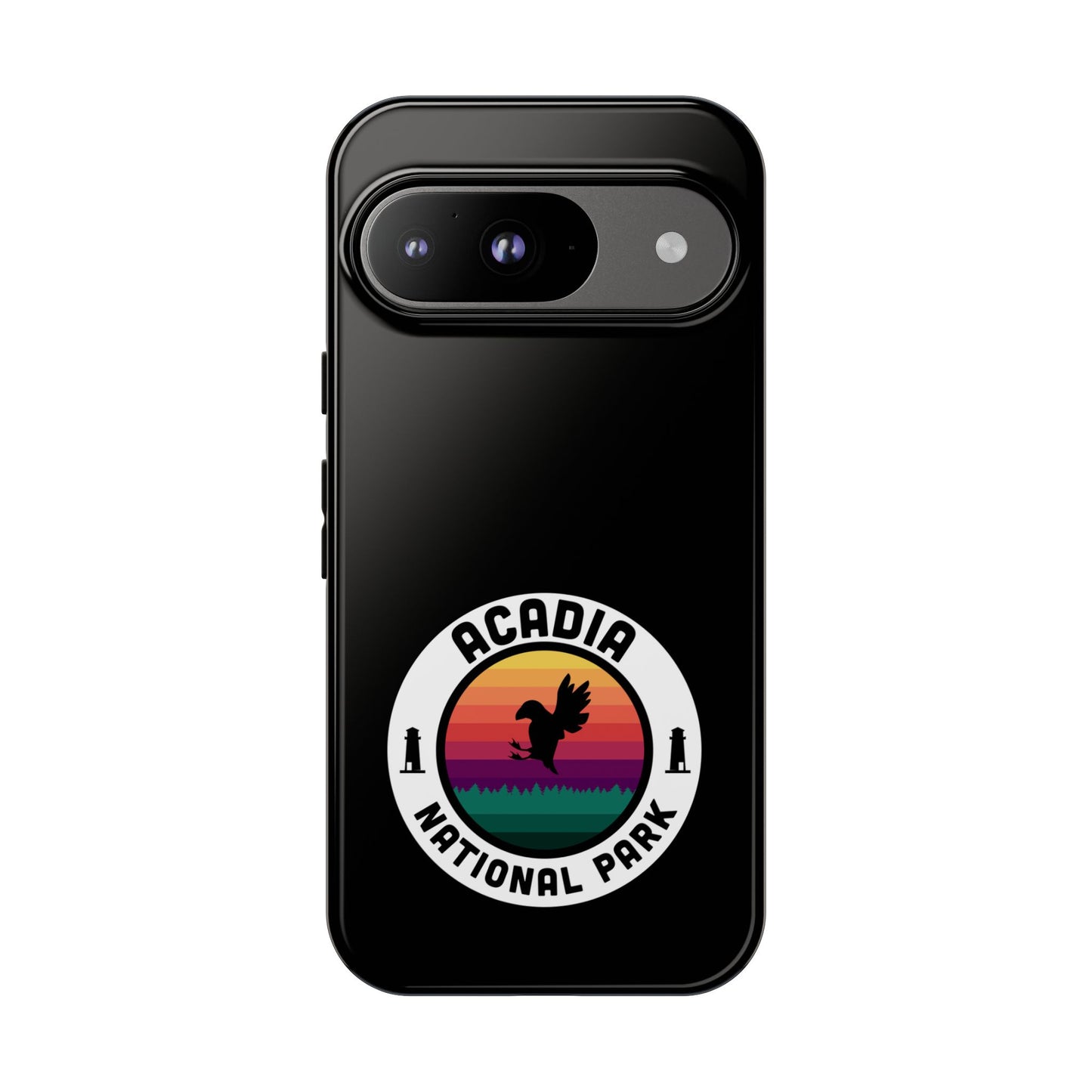 Acadia National Park Phone Case - Round Emblem Design