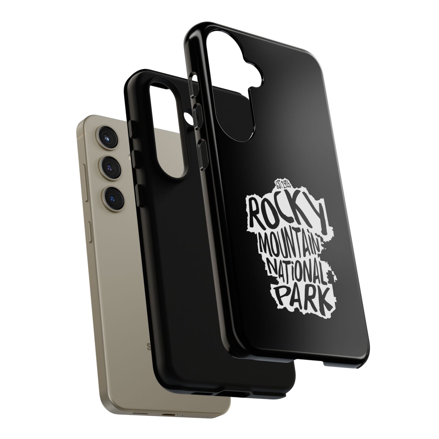 Rocky Mountain National Park Phone Case - Map Design