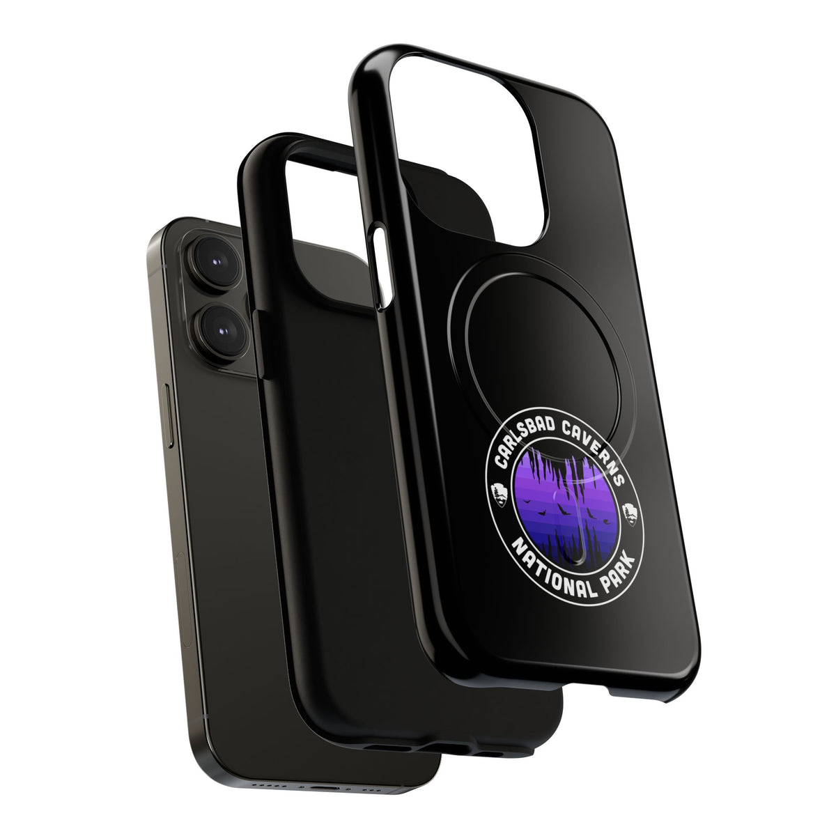 Carlsbad Caverns National Park iPhone Case with MagSafe - Round Emblem Design