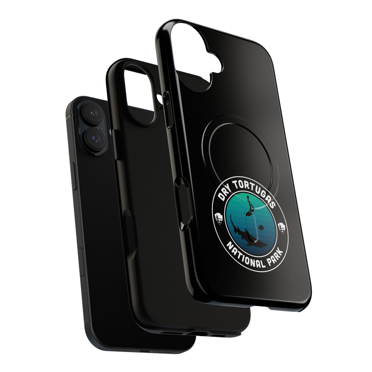 Dry Tortugas National Park iPhone Case with MagSafe - Round Emblem Design