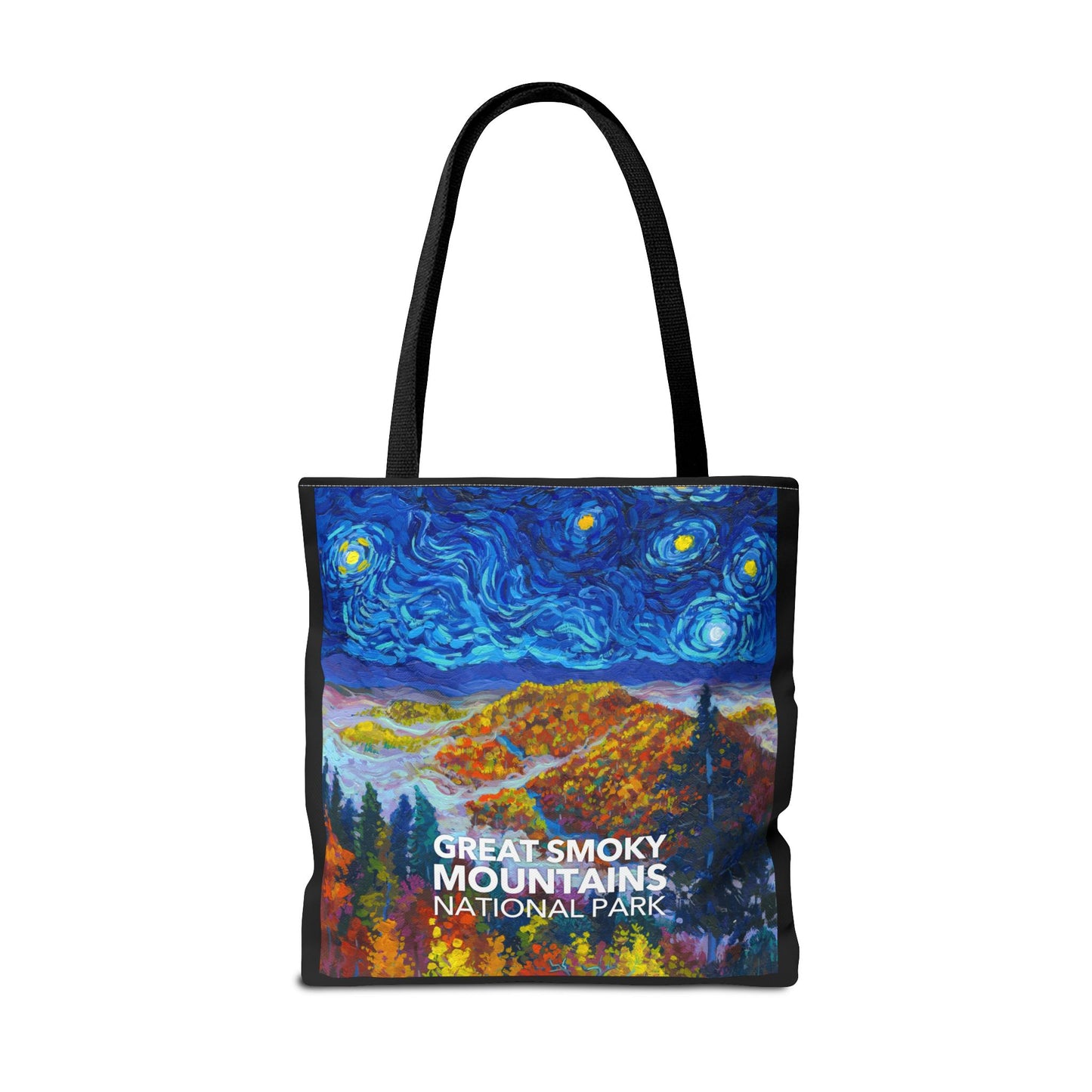 Great Smoky Mountains National Park Tote Bag - The Starry Night Large