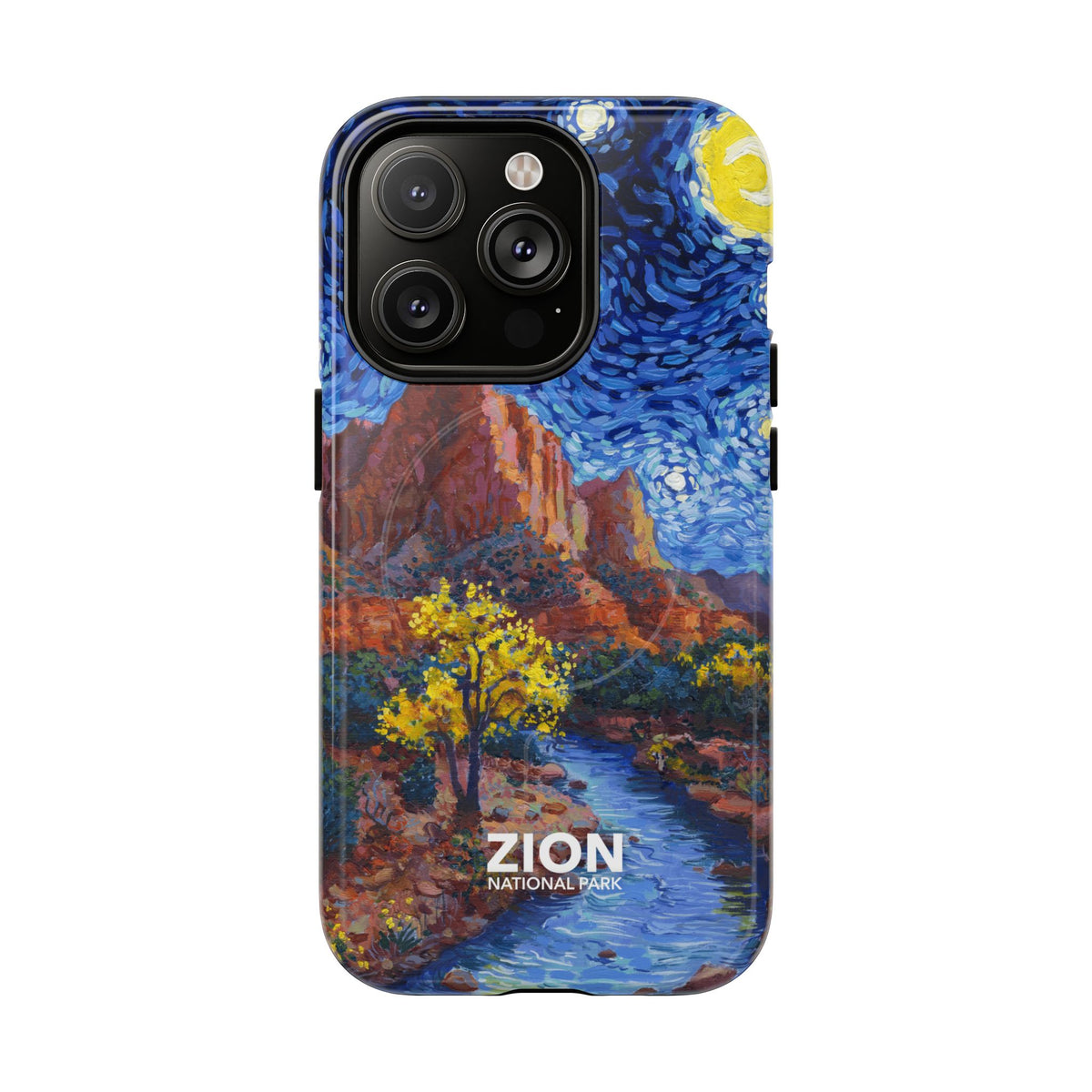Zion National Park iPhone Case with MagSafe - Starry Night