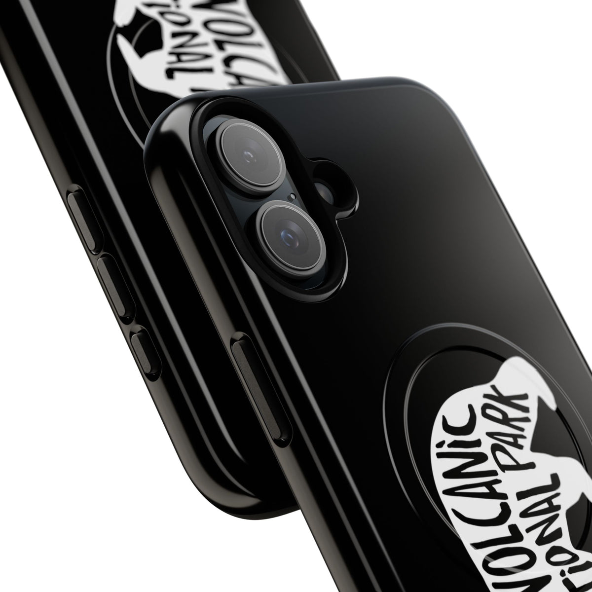 Lassen Volcanic National Park iPhone Case with MagSafe - Black Bear Design