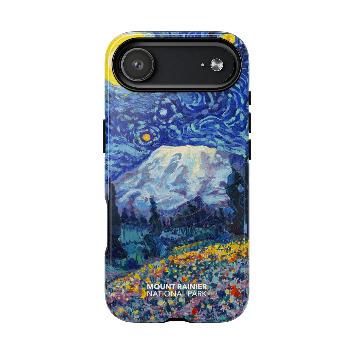 Mount Rainier National Park iPhone Case with MagSafe - Starry Night