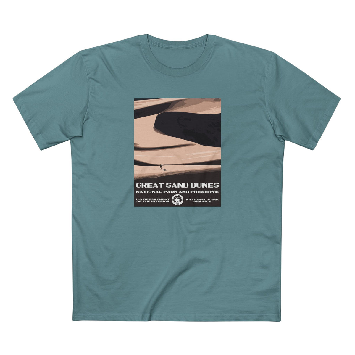 Great Sand Dunes National Park T-Shirt in Slate Blue