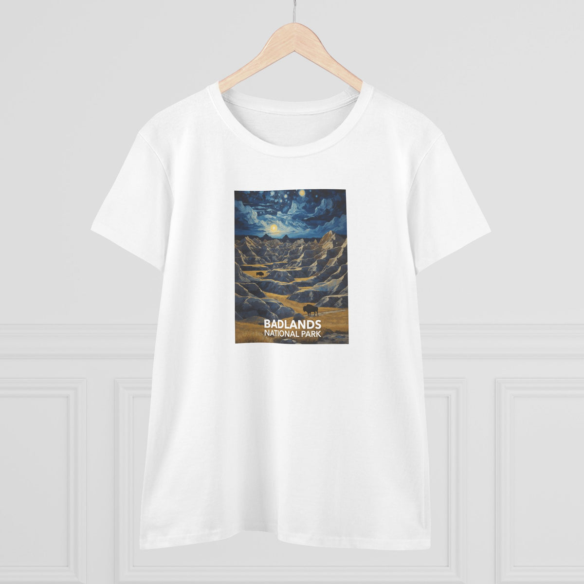 Badlands National Park Women's T-Shirt - Starry Night