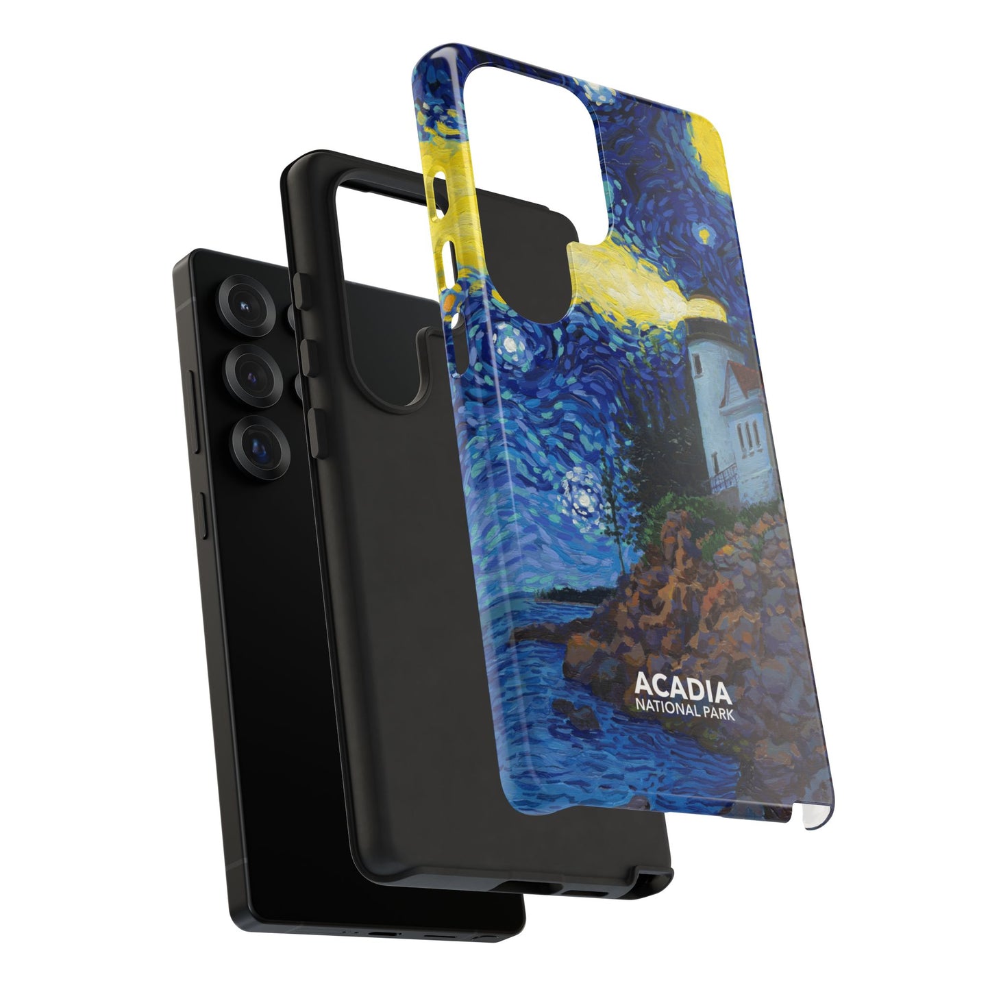 Acadia National Park Phone Case - Starry Night Lighthouse