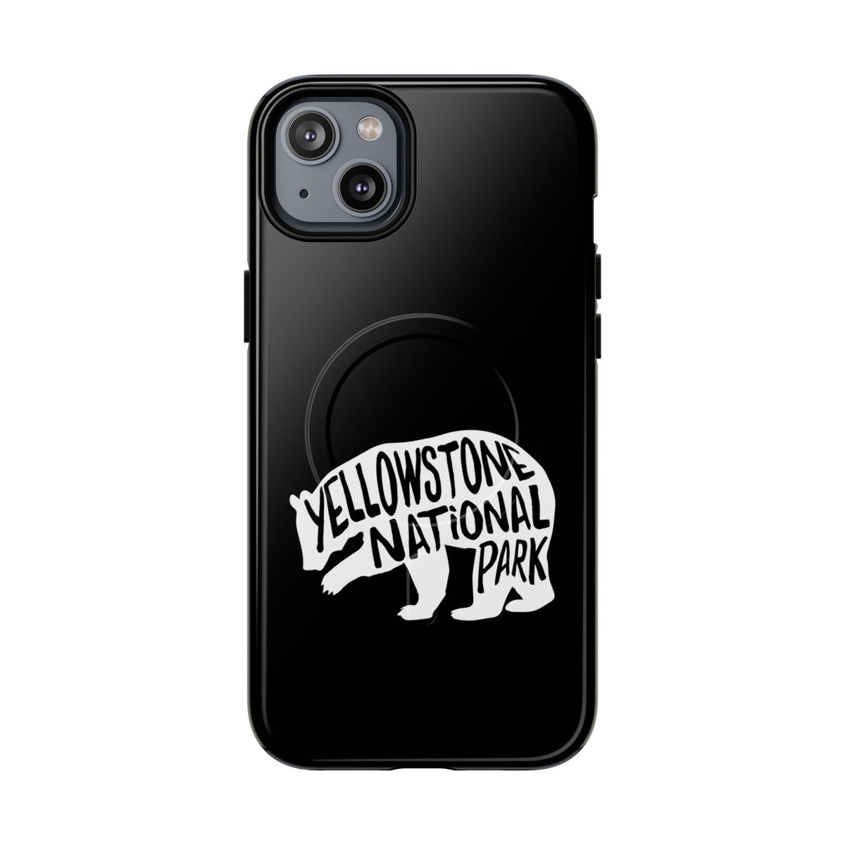 Yellowstone National Park iPhone Case with MagSafe - Grizzly Bear Design