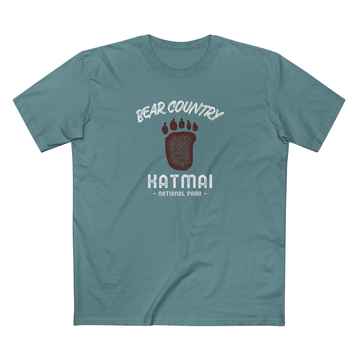 Katmai National Park T-Shirt - Bear Country in Slate Blue