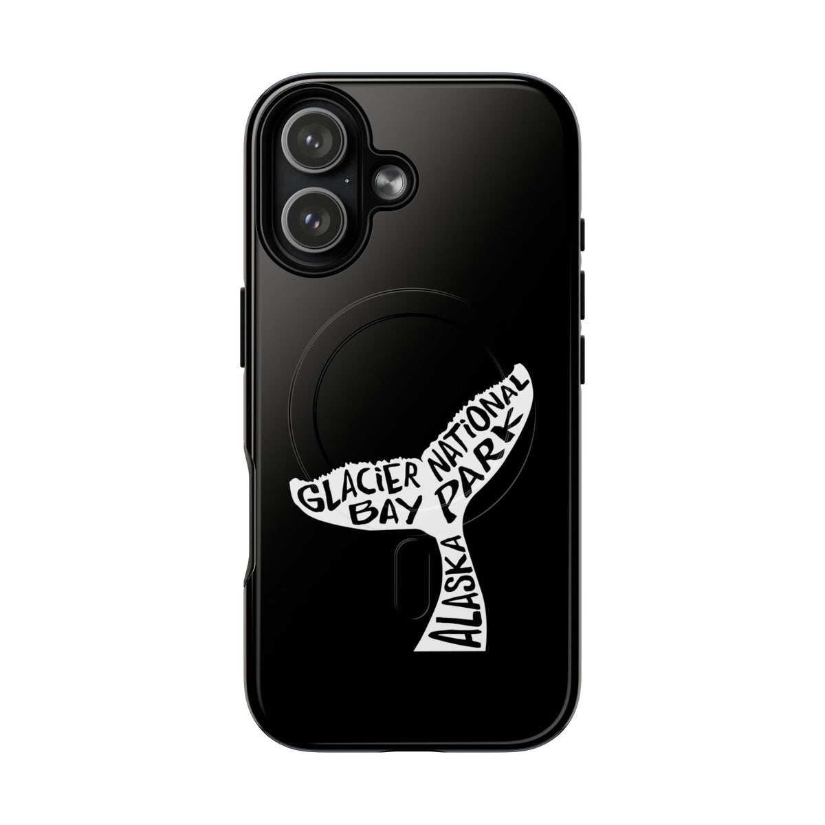 Glacier Bay National Park iPhone Case with MagSafe - Humpback Whale Tail Design