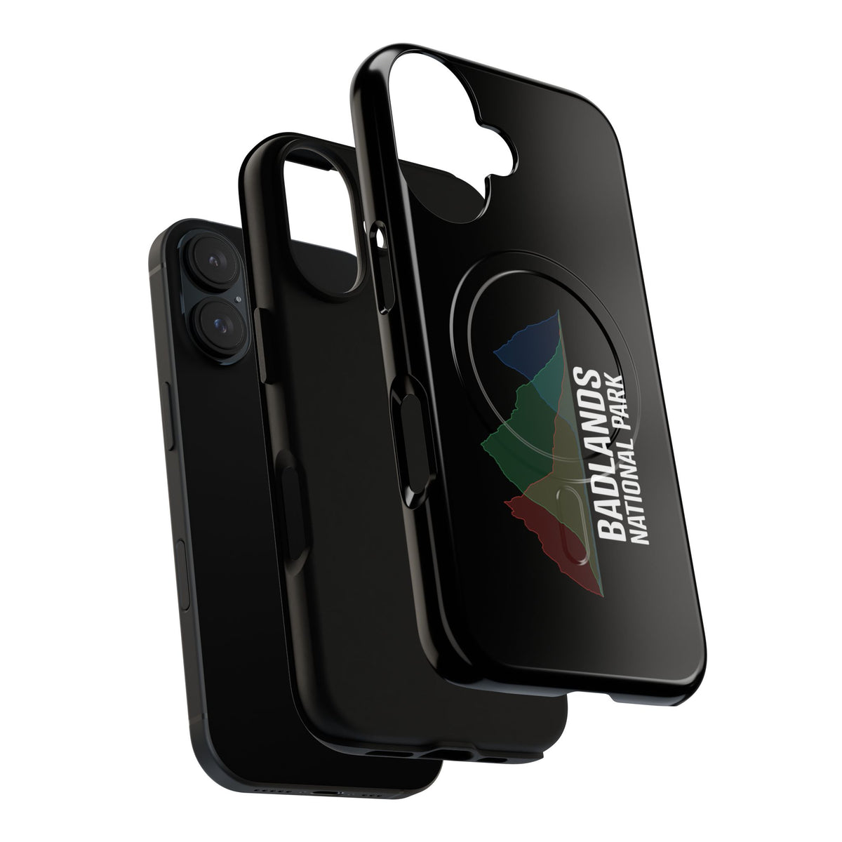 Badlands National Park iPhone Case with MagSafe - Histogram Design